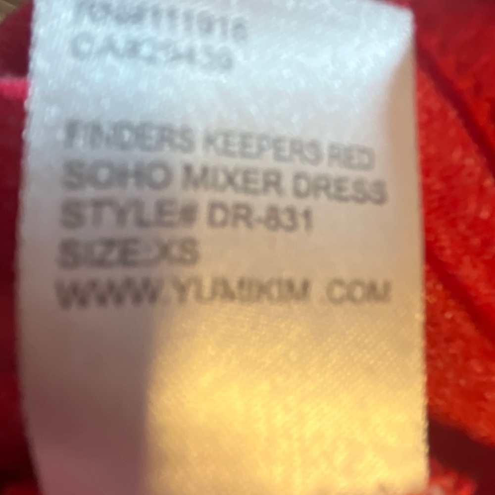 Yumi Kim Red Floral Puff Sleeve Mini Dress - Picture 10 of 10